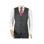 Men Suit BERLUSCONI Turkey 100% Italian Wool Super 180's 3pc Vested #Ber12 Gray - J.Valintin Men's Wear Legend - 98552