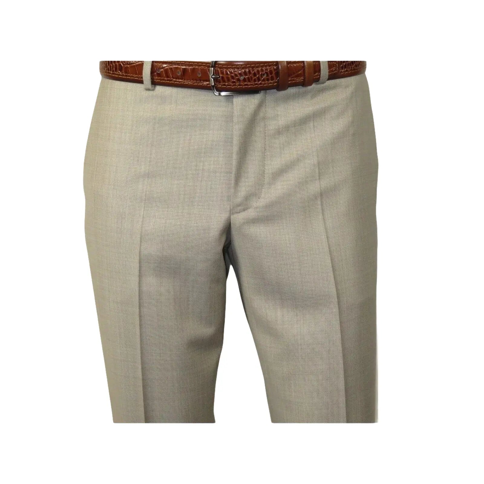 Men Suit BERLUSCONI Turkey 100% Italian Wool Super 180's 3pc Vested #Ber13 Beige - J.Valintin Men's Wear Legend - 98559