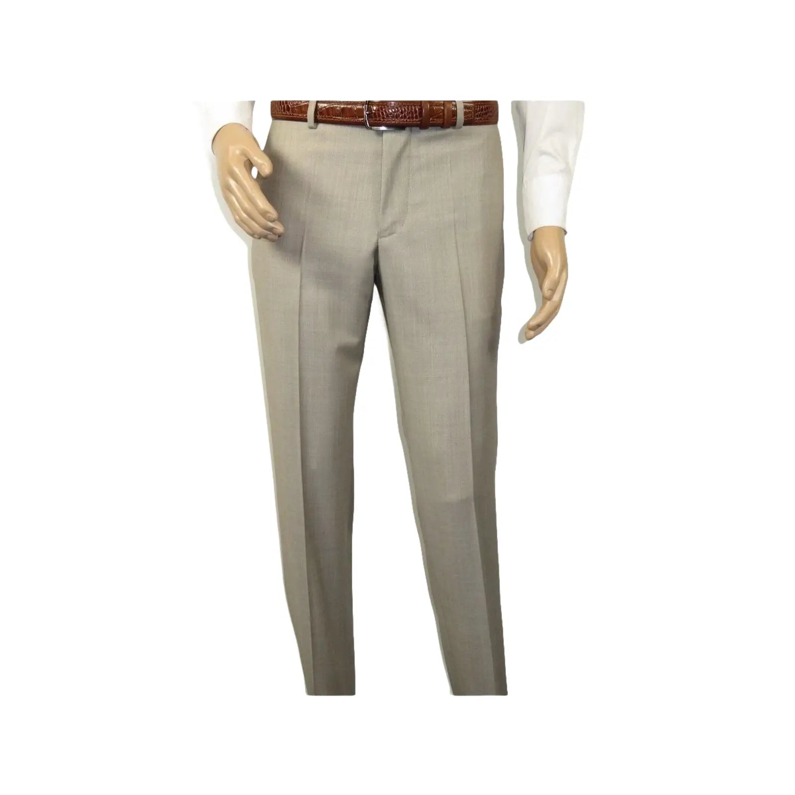 Men Suit BERLUSCONI Turkey 100% Italian Wool Super 180's 3pc Vested #Ber13 Beige - J.Valintin Men's Wear Legend - 98559