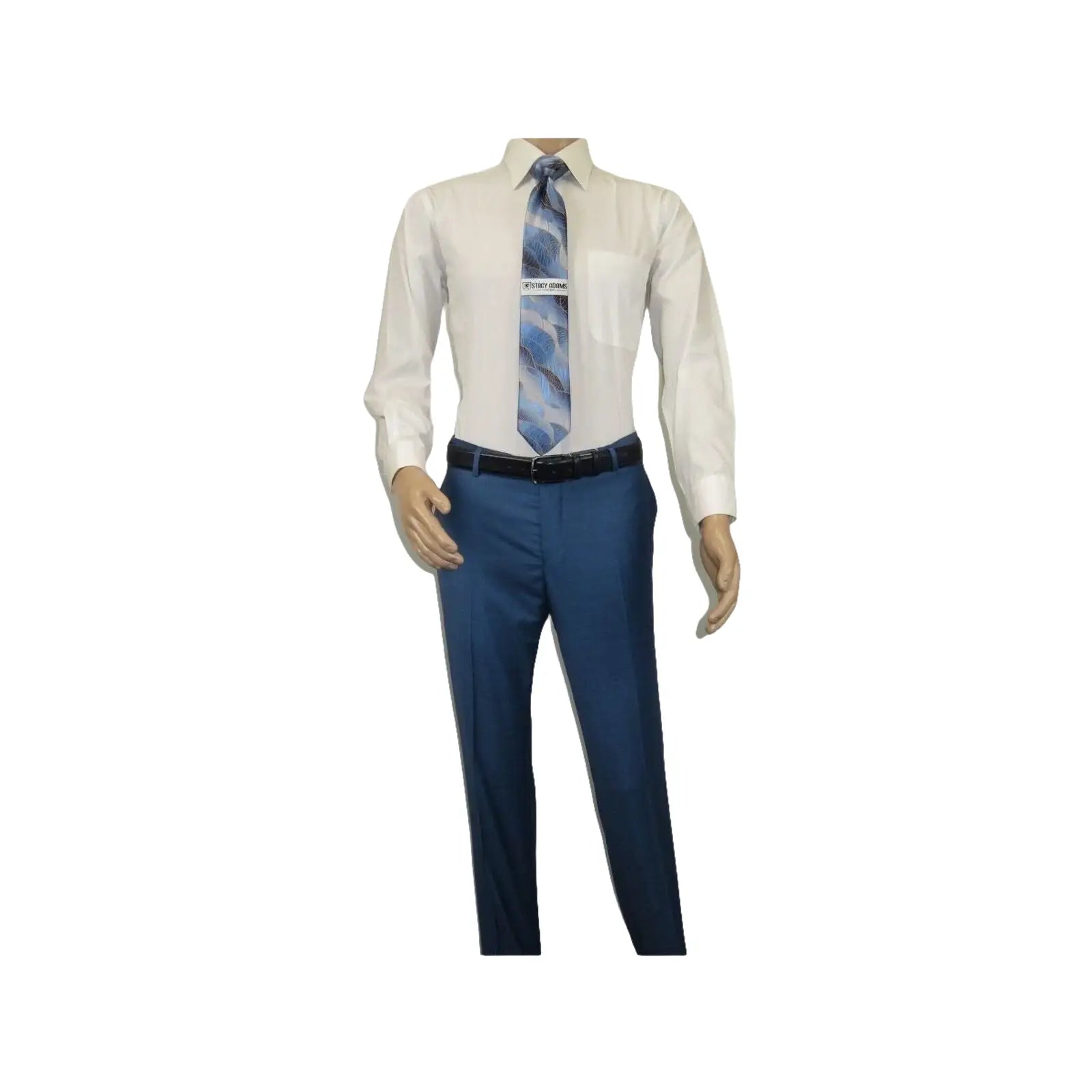 Men Suit BERLUSCONI Turkey 100% Italian Wool Super 180's 3pc Vested #Ber25 Blue - J.Valintin Men's Wear Legend - 99859