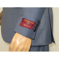 Men Suit BERLUSCONI Turkey 100% Italian Wool Super 180's 3pc Vested #Ber4 Navy - J.Valintin Men's Wear Legend - 98496