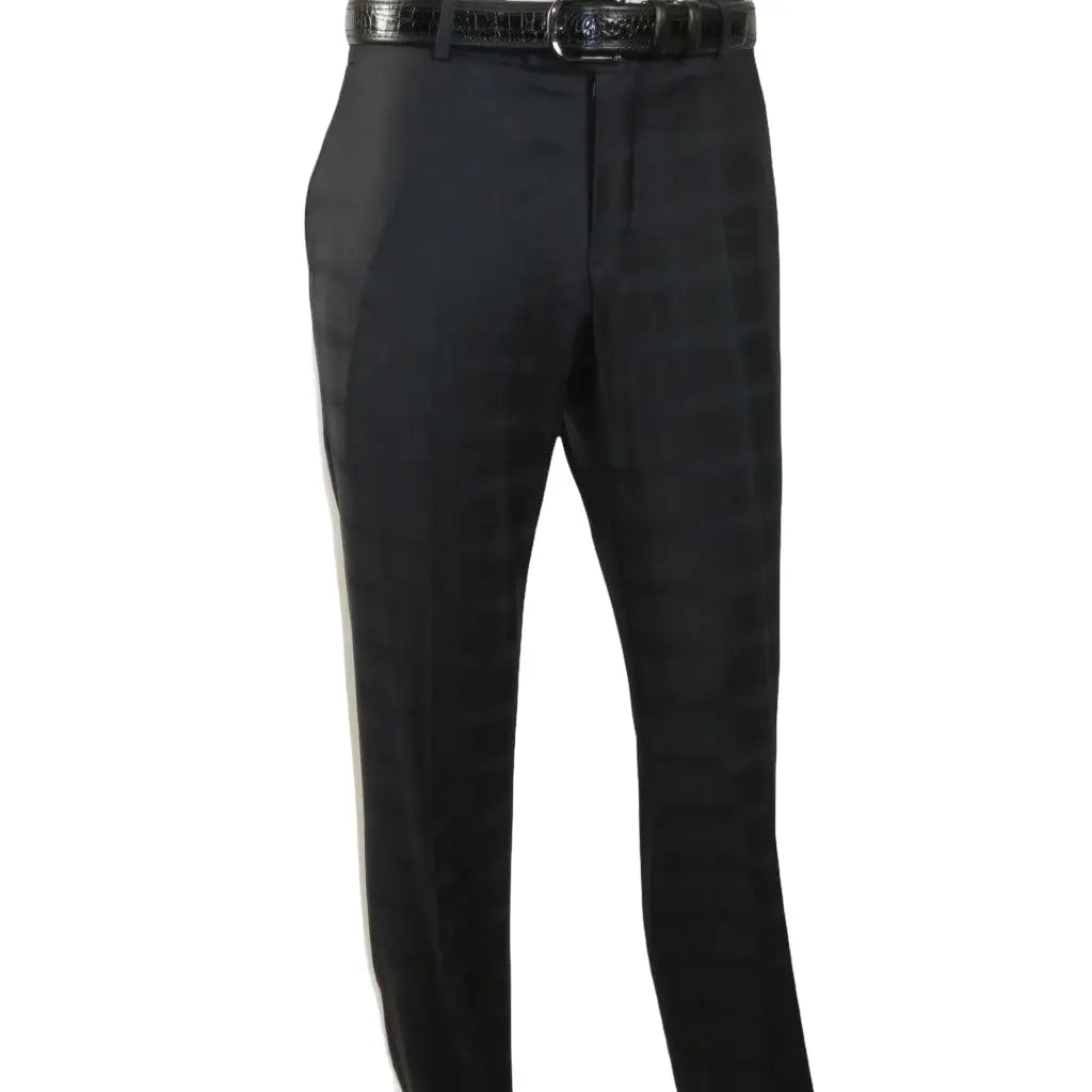 Men Suit BERLUSCONI Turkey 100% Italian Wool Super 180's 3pc Vested #Ber41 Black - J.Valintin Men's Wear Legend - 99845