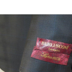Men Suit BERLUSCONI Turkey 100% Italian Wool Super 180's 3pc Vested #Ber41 Black