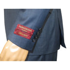 Men Suit BERLUSCONI Turkey 100% Italian Wool Super 180's 3pc Vested #Ber5 Navy - J.Valintin Men's Wear Legend - 98503