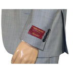 Men Suit BERLUSCONI Turkey 100% Italian Wool Super 180's 3pc Vested #Ber8 Gray - J.Valintin Men's Wear Legend - 98524