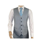 Men Suit BERLUSCONI Turkey 100% Italian Wool Super 180's 3pc Vested #Ber8 Gray - J.Valintin Men's Wear Legend - 98524