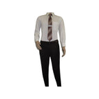 Men Suit BERLUSCONI Turkey 100% Italian Wool Super 180's #Ber30 Brown/Burgundy - J.Valintin Men's Wear Legend - 100970