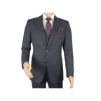 Men Suit BERLUSCONI Turkey 100% Italian Wool Super 180's Vested #Ber15 Charcoal - J.Valintin Men's Wear Legend - 98573