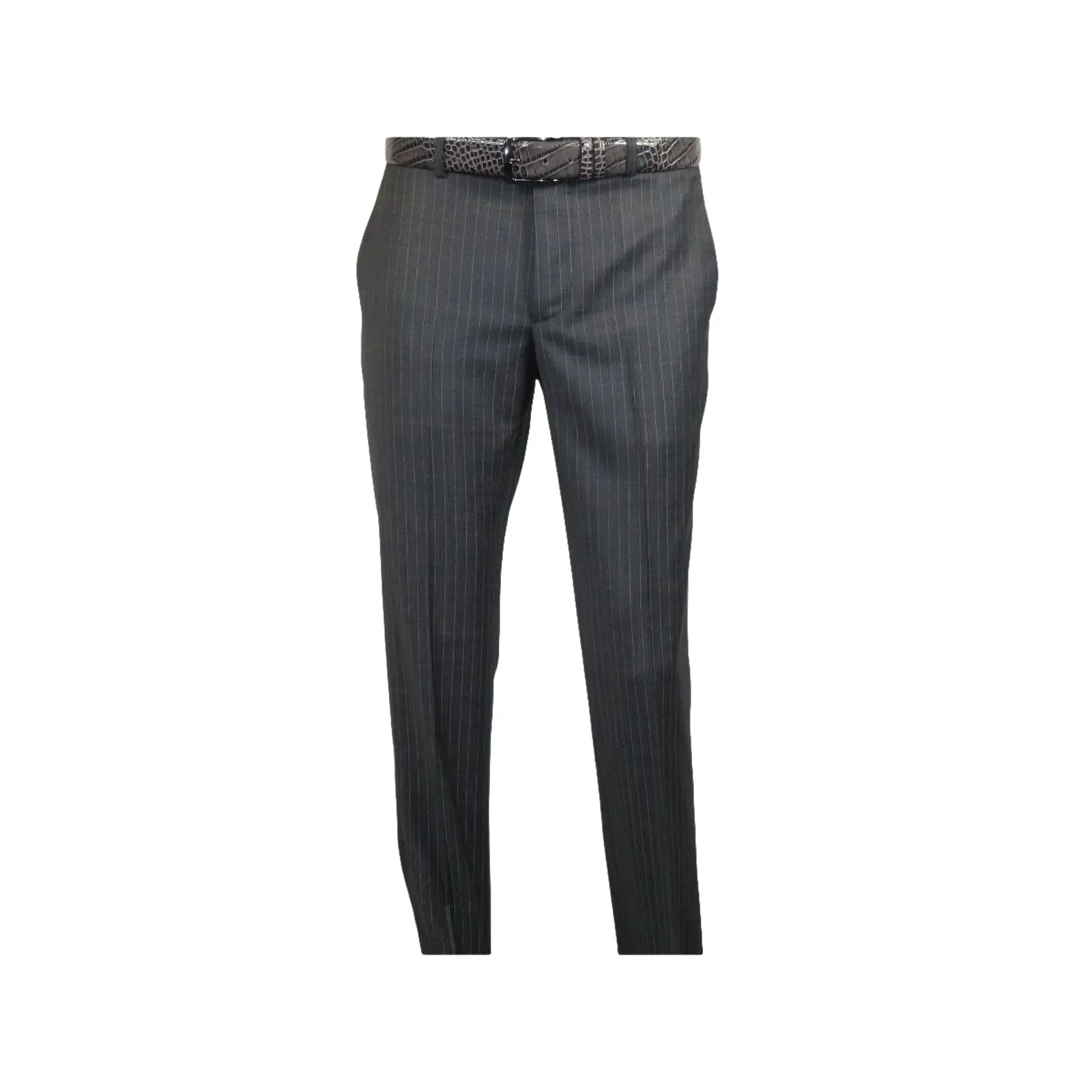 Men Suit BERLUSCONI Turkey 100% Italian Wool Super 180's Vested #Ber2 Charcoal - J.Valintin Men's Wear Legend - 98482