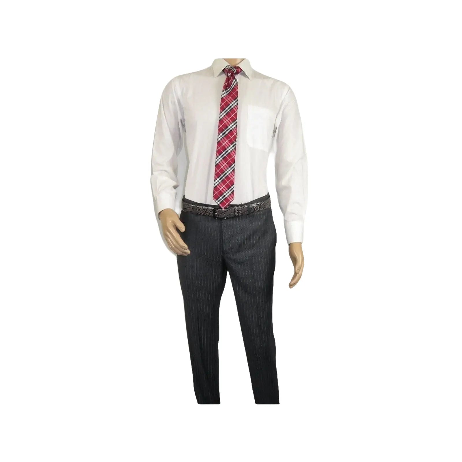 Men Suit BERLUSCONI Turkey 100% Italian Wool Super 180's Vested #Ber2 Charcoal - J.Valintin Men's Wear Legend - 98482