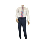 Men Suit BERLUSCONI Turkey 100% Soft Italian Wool Super 180's #Ber27 Navy Blue - J.Valintin Men's Wear Legend - 100949