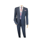 Men Suit BERLUSCONI Turkey 100% Soft Italian Wool Super 180's #Ber27 Navy Blue - J.Valintin Men's Wear Legend - 100949