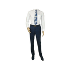 Men TALLIA Suit Wool Blend English Glen Plaid Classic 2Button VDVA2SVX0026 Blue - J.Valintin Men's Wear Legend - 16170