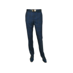 Men TALLIA Suit Wool Blend English Glen Plaid Classic 2Button VDVA2SVX0026 Blue - J.Valintin Men's Wear Legend - 16170