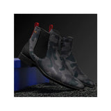 Men TAYNO Chelsea Chukka Micro Suede Soft Comfortable Boot Victorian Black Gray - J.Valintin Men's Wear Legend - 99471