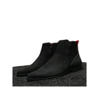 Men TAYNO Chelsea Chukka Micro Suede Soft Comfortable Zip up Boot Coupe Black - J.Valintin Men's Wear Legend - 99561