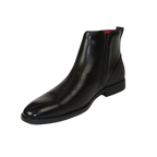 Men TAYNO Chelsea Chukka Soft Comfortable Leather Zip up Boot Coupe Black - J.Valintin Men's Wear Legend - 99567