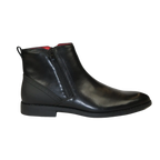 Men TAYNO Chelsea Chukka Soft Comfortable Leather Zip up Boot Coupe Black - J.Valintin Men's Wear Legend - 99567