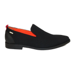 Men Tayno Dressy Casual Knit Fabric Comfortable Slip on Loafer #ALPHA F Black - J.Valintin Men's Wear Legend - 100860