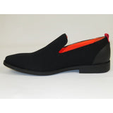 Men Tayno Dressy Casual Knit Fabric Comfortable Slip on Loafer #ALPHA F Black - J.Valintin Men's Wear Legend - 100860