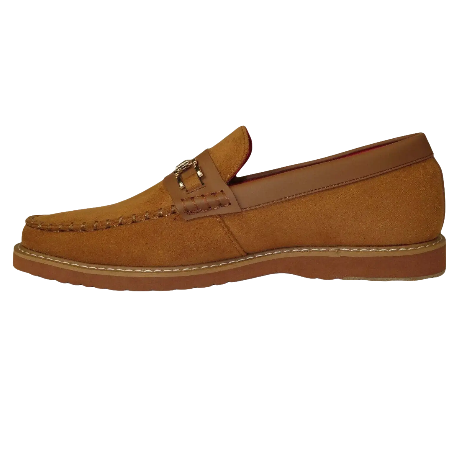 Men Tayno Dressy Casual Penny Loafer Soft Micro Suede Comfortable Drive Camel - J.Valintin Men's Wear Legend - 99604