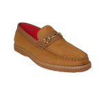 Men Tayno Dressy Casual Penny Loafer Soft Micro Suede Comfortable Drive Camel - J.Valintin Men's Wear Legend - 99604