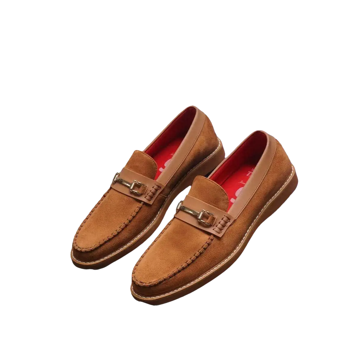 Men Tayno Dressy Casual Penny Loafer Soft Micro Suede Comfortable Drive Camel - J.Valintin Men's Wear Legend - 99604