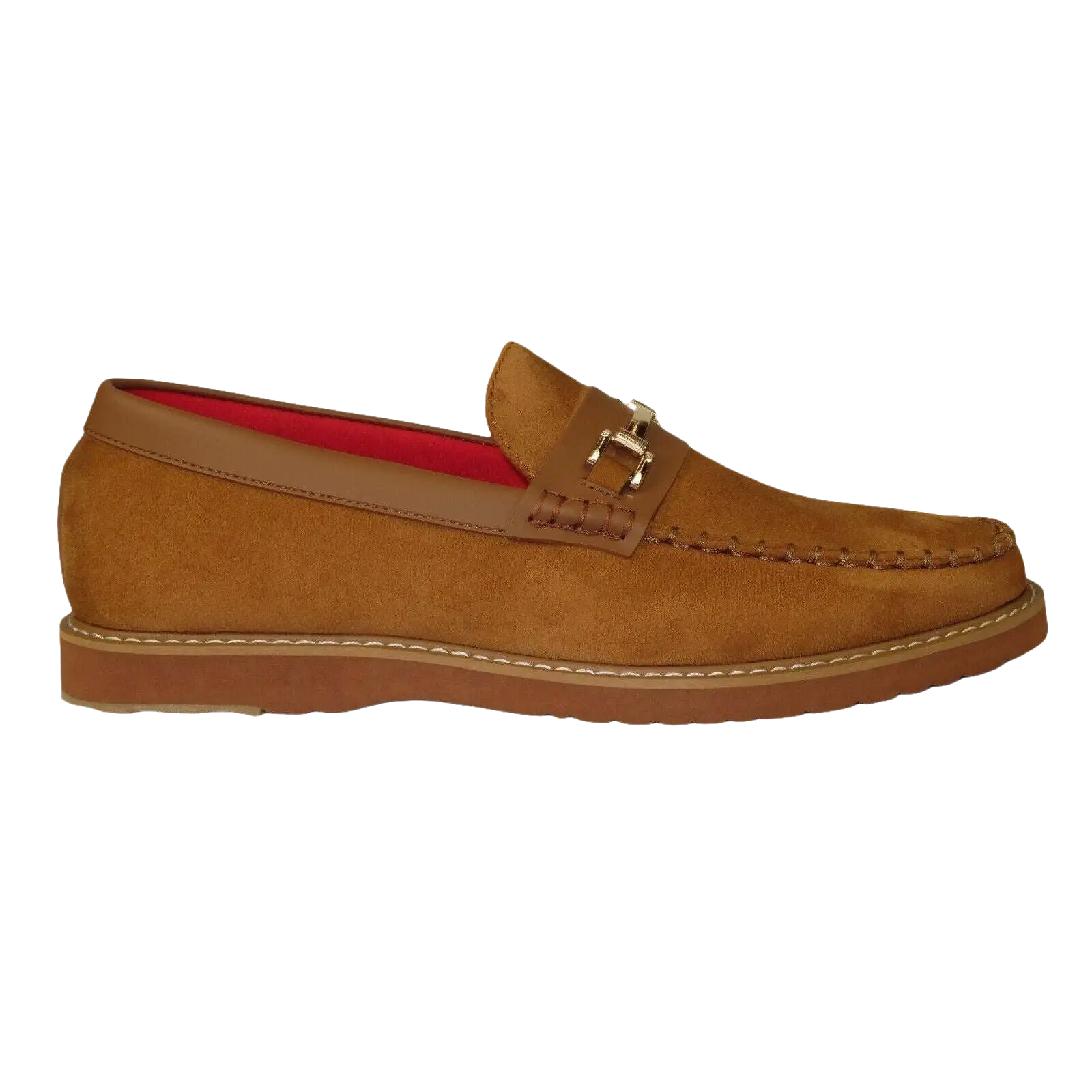 Men Tayno Dressy Casual Penny Loafer Soft Micro Suede Comfortable Drive Camel - J.Valintin Men's Wear Legend - 99604