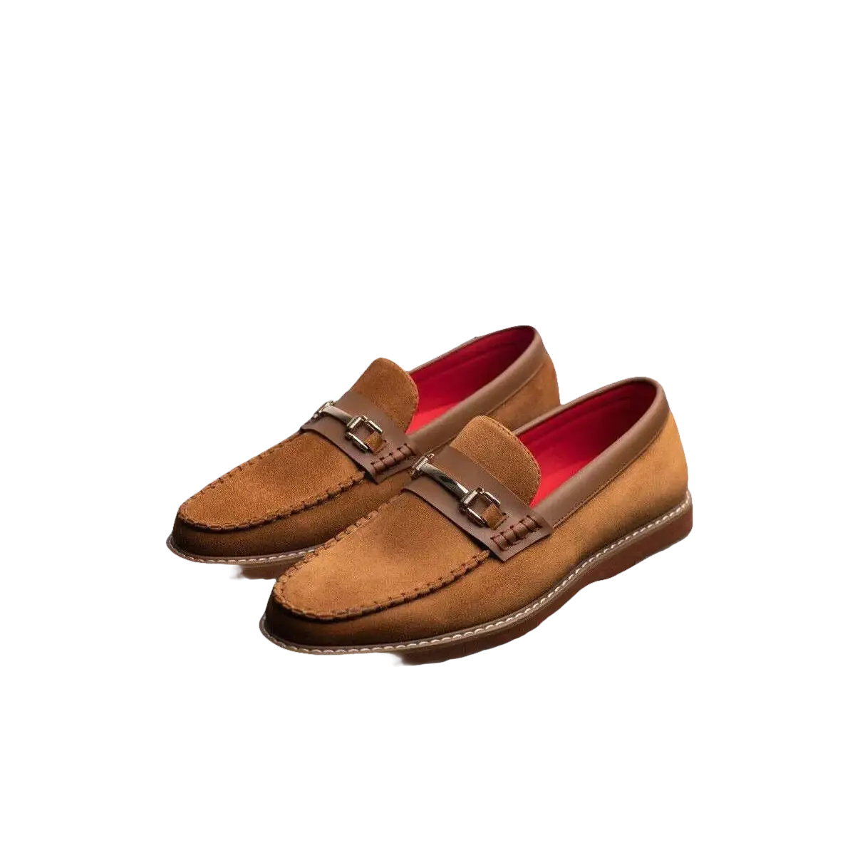 Men Tayno Dressy Casual Penny Loafer Soft Micro Suede Comfortable Drive Camel - J.Valintin Men's Wear Legend - 99604