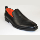 Men Tayno Dressy Casual Soft Leather Comfortable Slip on Loafer #ALPHA L Black - J.Valintin Men's Wear Legend - 100842