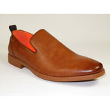 Men Tayno Dressy Casual Soft Leather Comfortable Slip on Loafer #ALPHA L Cognac - J.Valintin Men's Wear Legend - 100854