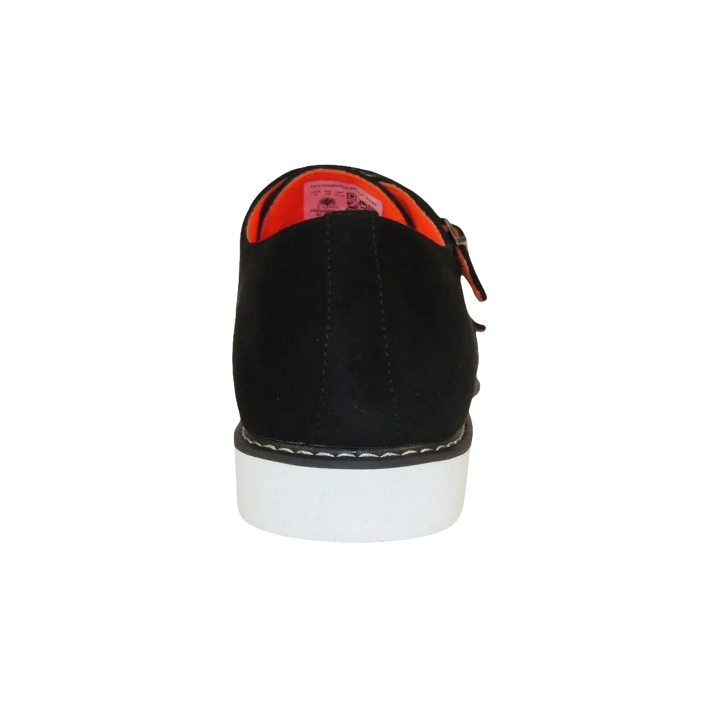 Men Tayno Dressy Casual Soft Suede Comfortable Double Buckle #Freshman Black - J.Valintin Men's Wear Legend - 100885
