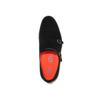 Men Tayno Dressy Casual Soft Suede Comfortable Double Buckle #Freshman Black - J.Valintin Men's Wear Legend - 100885