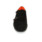 Men Tayno Dressy Casual Soft Suede Comfortable Double Buckle #Freshman Black - J.Valintin Men's Wear Legend - 100885