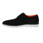 Men Tayno Dressy Casual Soft Suede Comfortable Double Buckle #Freshman Black - J.Valintin Men's Wear Legend - 100885