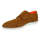 Men Tayno Dressy Casual Soft Suede Comfortable Double Buckle #Freshman Camel - J.Valintin Men's Wear Legend - 100903