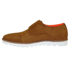 Men Tayno Dressy Casual Soft Suede Comfortable Double Buckle #Freshman Camel - J.Valintin Men's Wear Legend - 100903