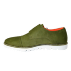 Men Tayno Dressy Casual Soft Suede Comfortable Double Buckle #Freshman Green - J.Valintin Men's Wear Legend - 100909