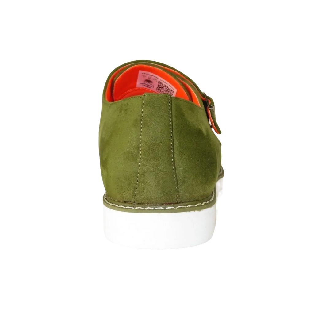 Men Tayno Dressy Casual Soft Suede Comfortable Double Buckle #Freshman Green - J.Valintin Men's Wear Legend - 100909