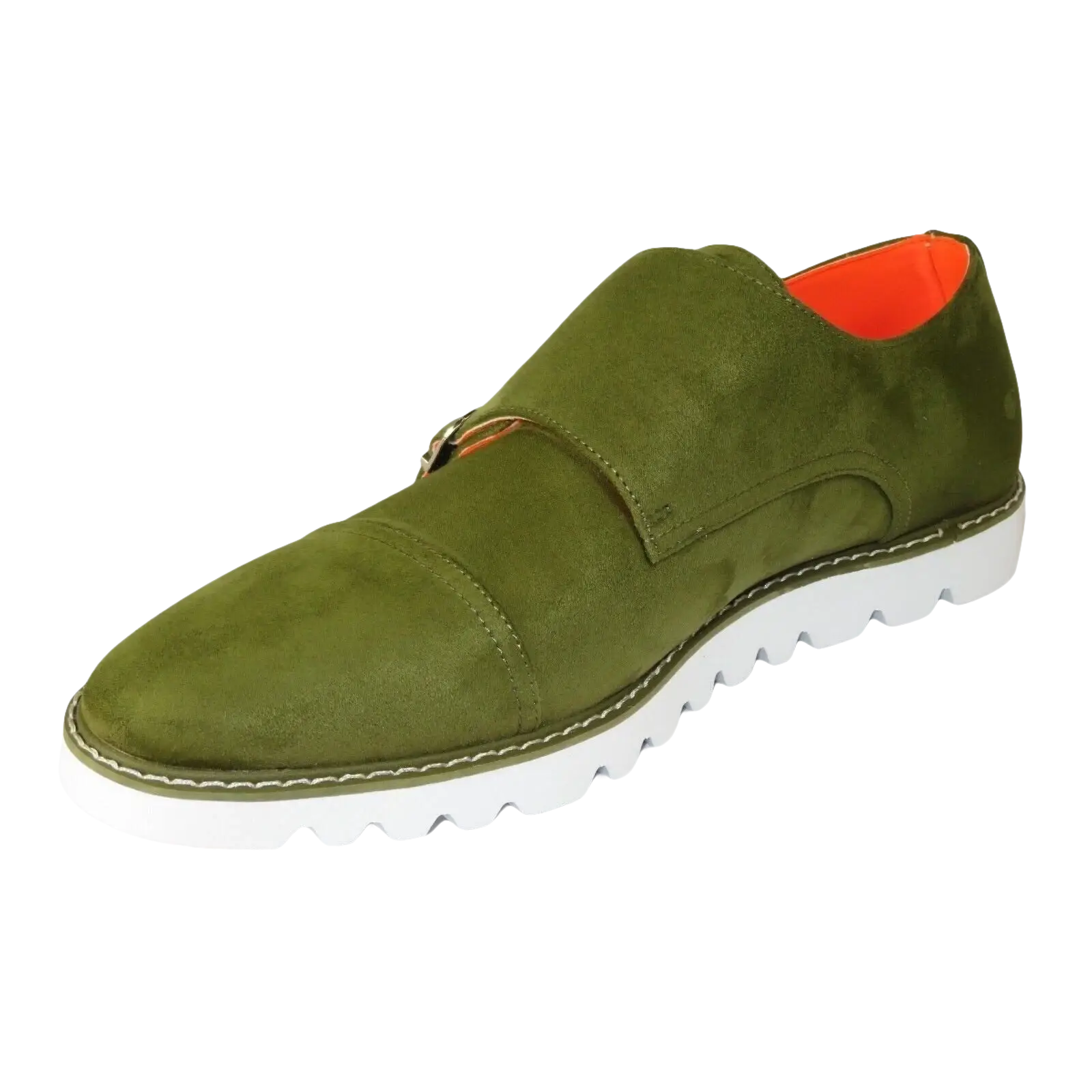 Men Tayno Dressy Casual Soft Suede Comfortable Double Buckle #Freshman Green - J.Valintin Men's Wear Legend - 100909