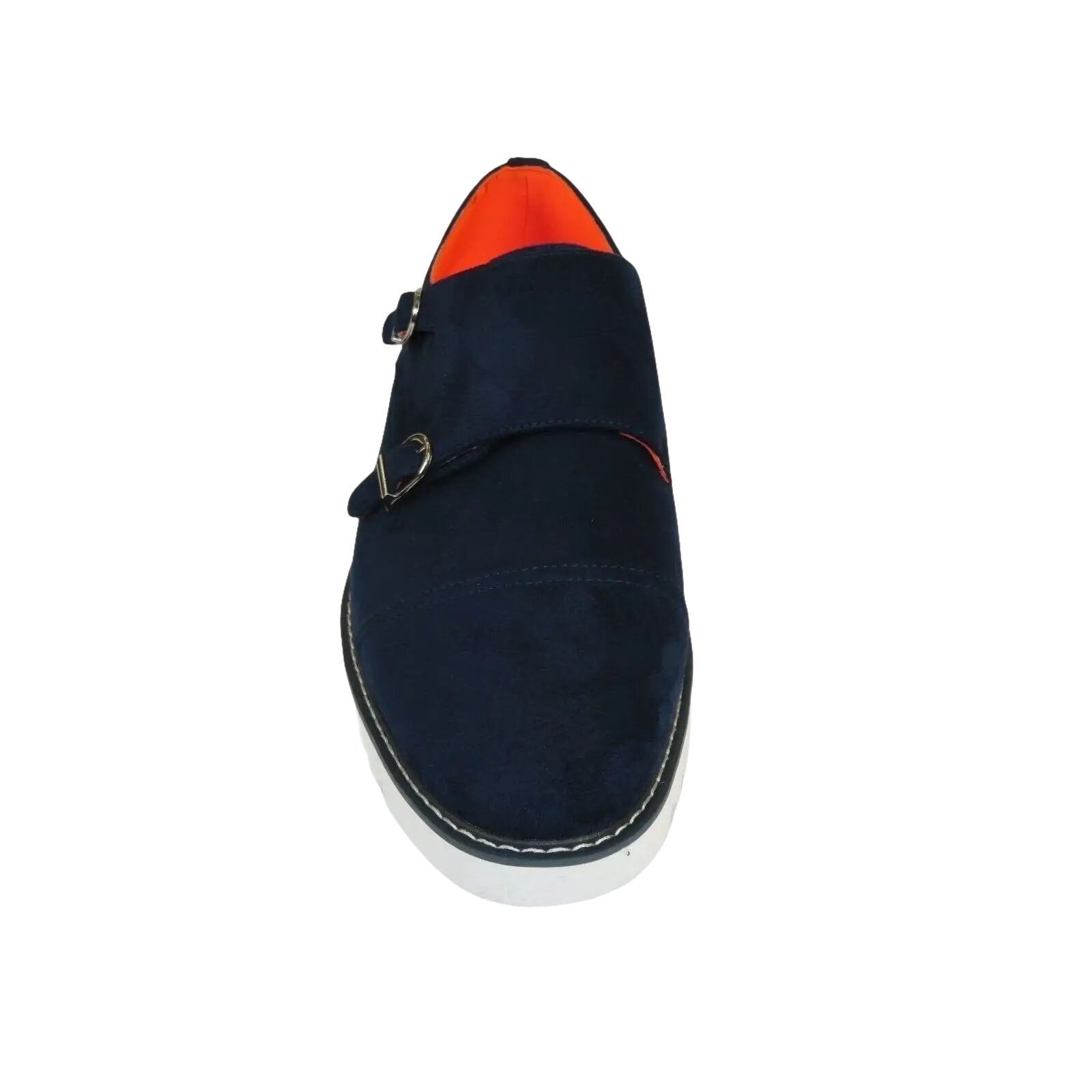 Men Tayno Dressy Casual Soft Suede Comfortable Double Buckle #Freshman Navy - J.Valintin Men's Wear Legend - 100891