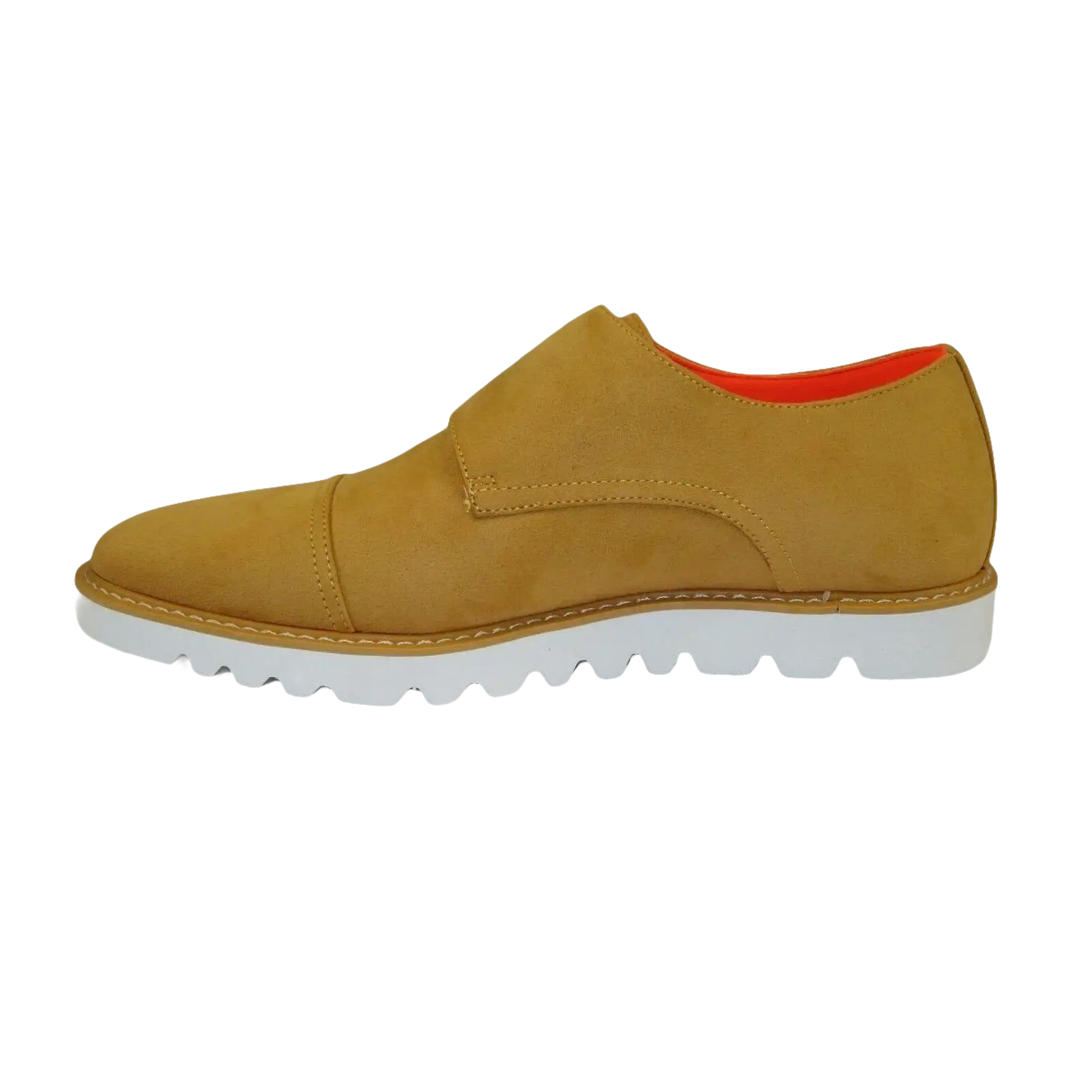 Men Tayno Dressy Casual Soft Suede Comfortable Double Buckle #Freshman Yellow - J.Valintin Men's Wear Legend - 100897