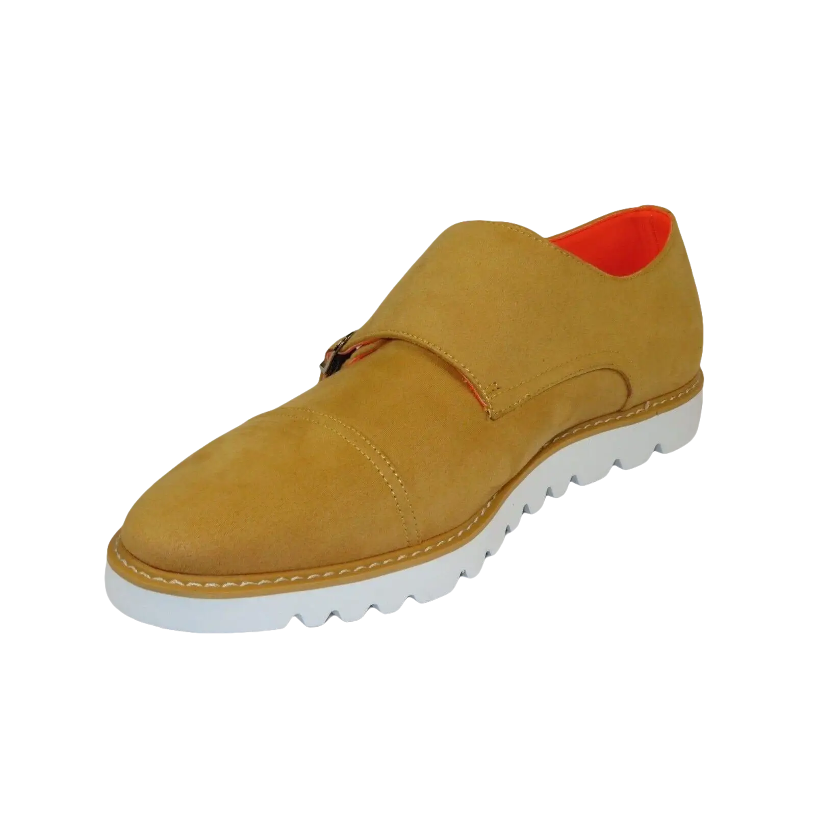Men Tayno Dressy Casual Soft Suede Comfortable Double Buckle #Freshman Yellow - J.Valintin Men's Wear Legend - 100897