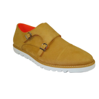 Men Tayno Dressy Casual Soft Suede Comfortable Double Buckle #Freshman Yellow - J.Valintin Men's Wear Legend - 100897