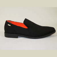 Men Tayno Dressy Casual Soft Suede Comfortable Slip on Loafer #ALPHA S Black - J.Valintin Men's Wear Legend - 100868