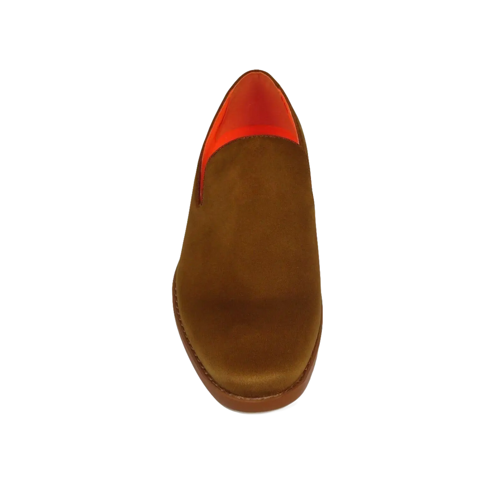 Men Tayno Dressy Casual Soft Suede Comfortable Slip on Loafer #ALPHA S Camel - J.Valintin Men's Wear Legend - 100873