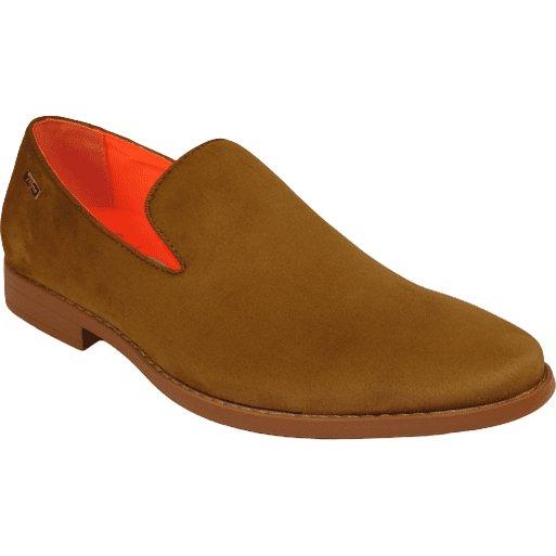 Men Tayno Dressy Casual Soft Suede Comfortable Slip on Loafer #ALPHA S Camel - J.Valintin Men's Wear Legend - 100873