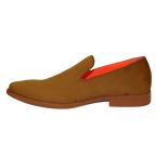 Men Tayno Dressy Casual Soft Suede Comfortable Slip on Loafer #ALPHA S Camel - J.Valintin Men's Wear Legend - 100873