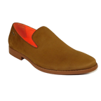 Men Tayno Dressy Casual Soft Suede Comfortable Slip on Loafer #ALPHA S Camel - J.Valintin Men's Wear Legend - 100873