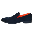 Men Tayno Dressy Casual Soft Suede Comfortable Slip on Loafer #ALPHA S Navy - J.Valintin Men's Wear Legend - 100879